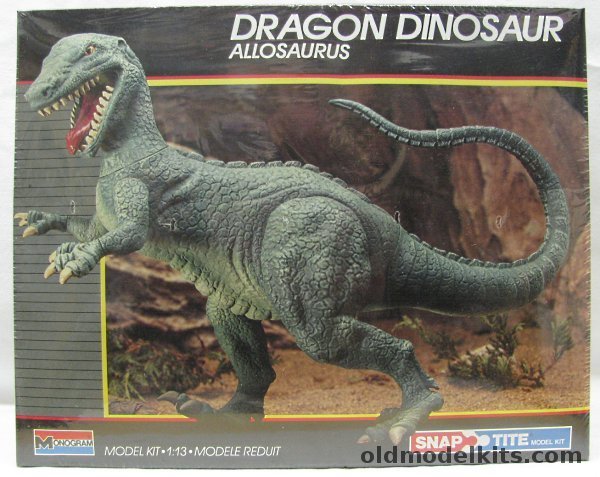 Monogram 1/13 Allosaurus Dragon Dinosaur, 6078 plastic model kit